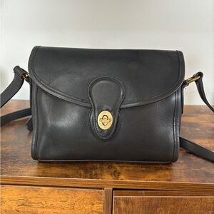 Vintage Coach Bag Navy Devon 9908